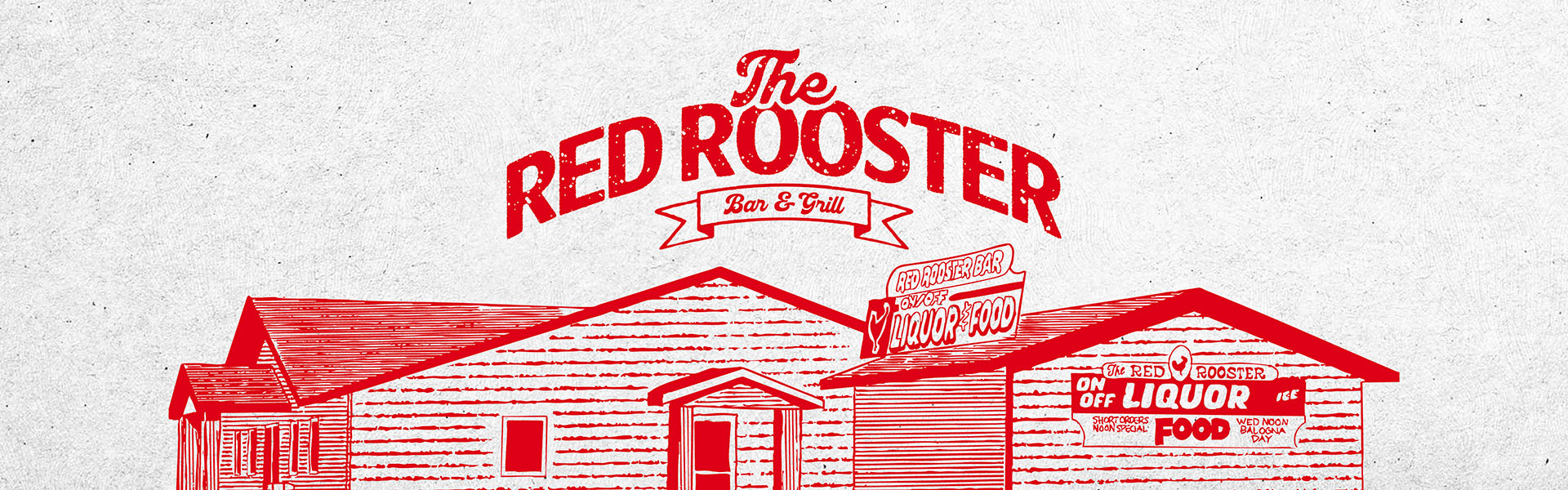 Red Rooster Bar & Grill branding, logo, and website design by Evolve Creative